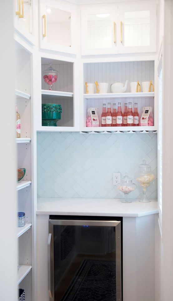 pantry with marble