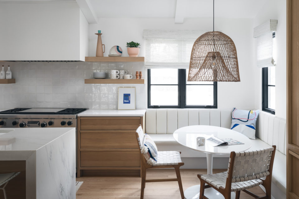 kitchen reading nook