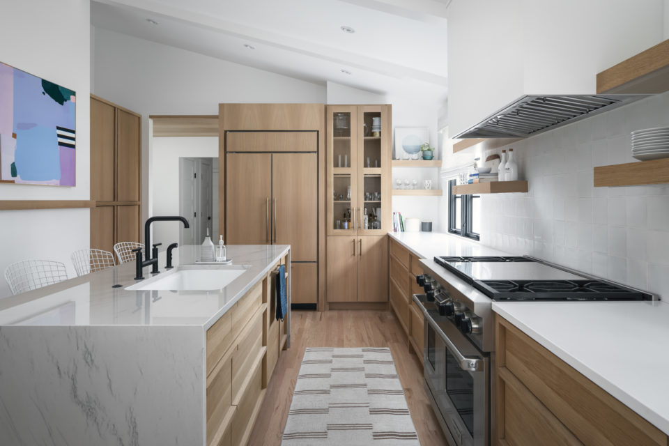 kitchen island and surround