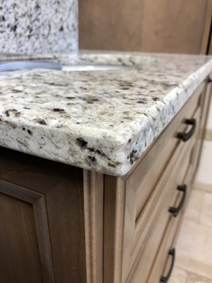 Livin On The Edge Of Your Countertop, Granite Countertop Chiseled Edge