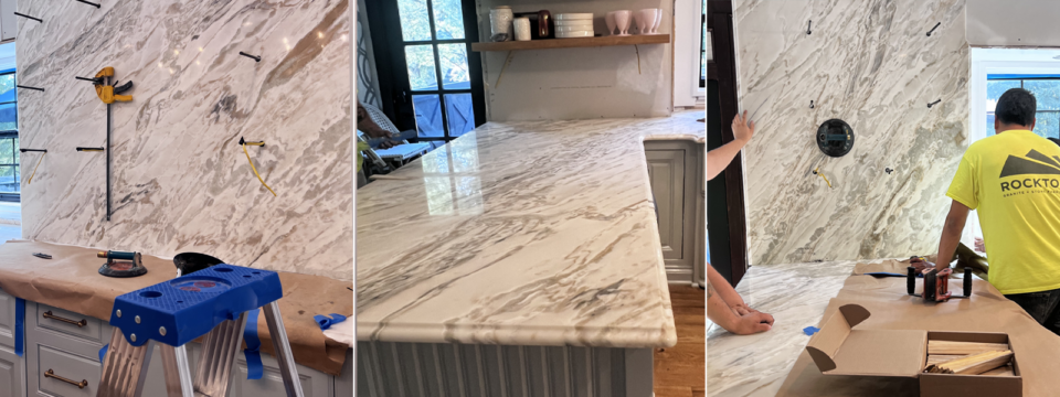 Rocktops countertop installation at Tamara Day's House
