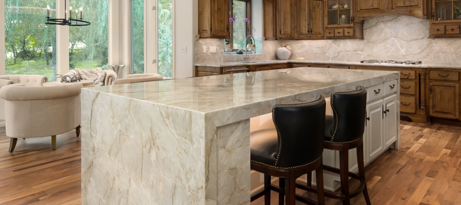 Rocktops Custom Quartzite Island - Rocktops Quartzite Countertops