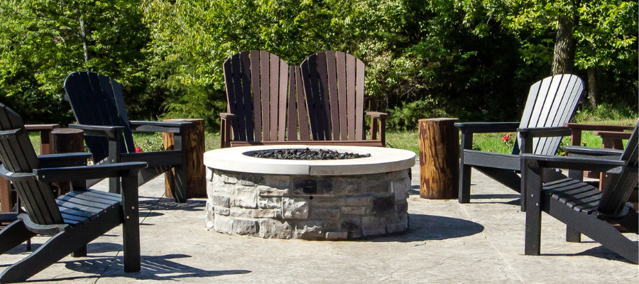 Rocktops Limestone Countertops Outdoor Fireplace