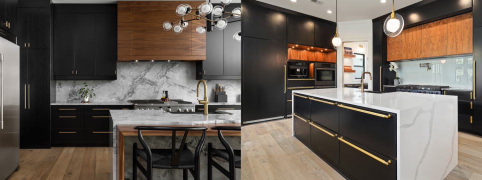Kitchen Countertop Trends - two toned interior design kitchen